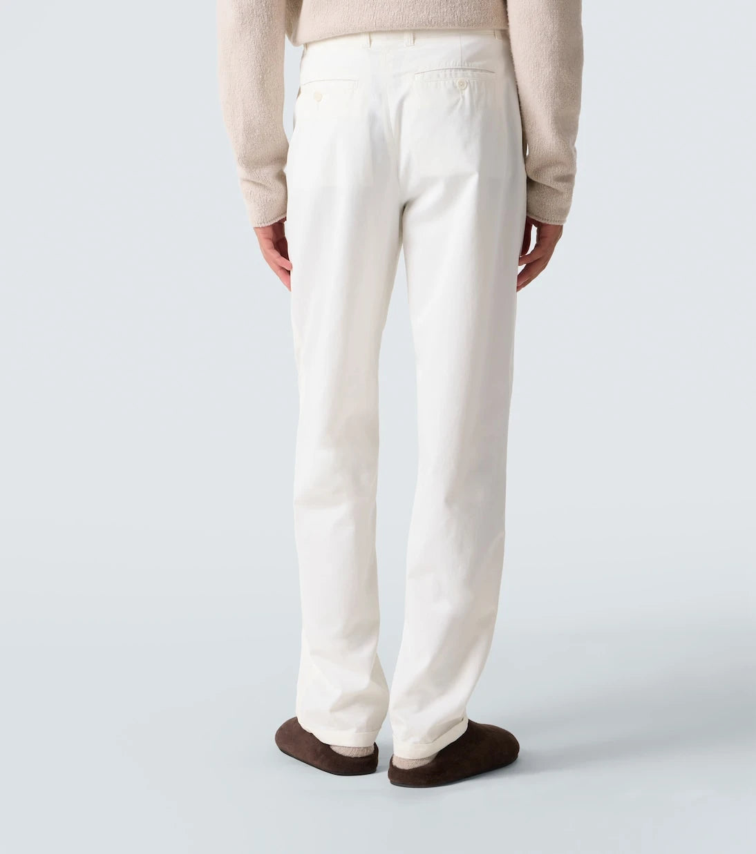 The Row - Belamy cotton and cashmere straight pants
