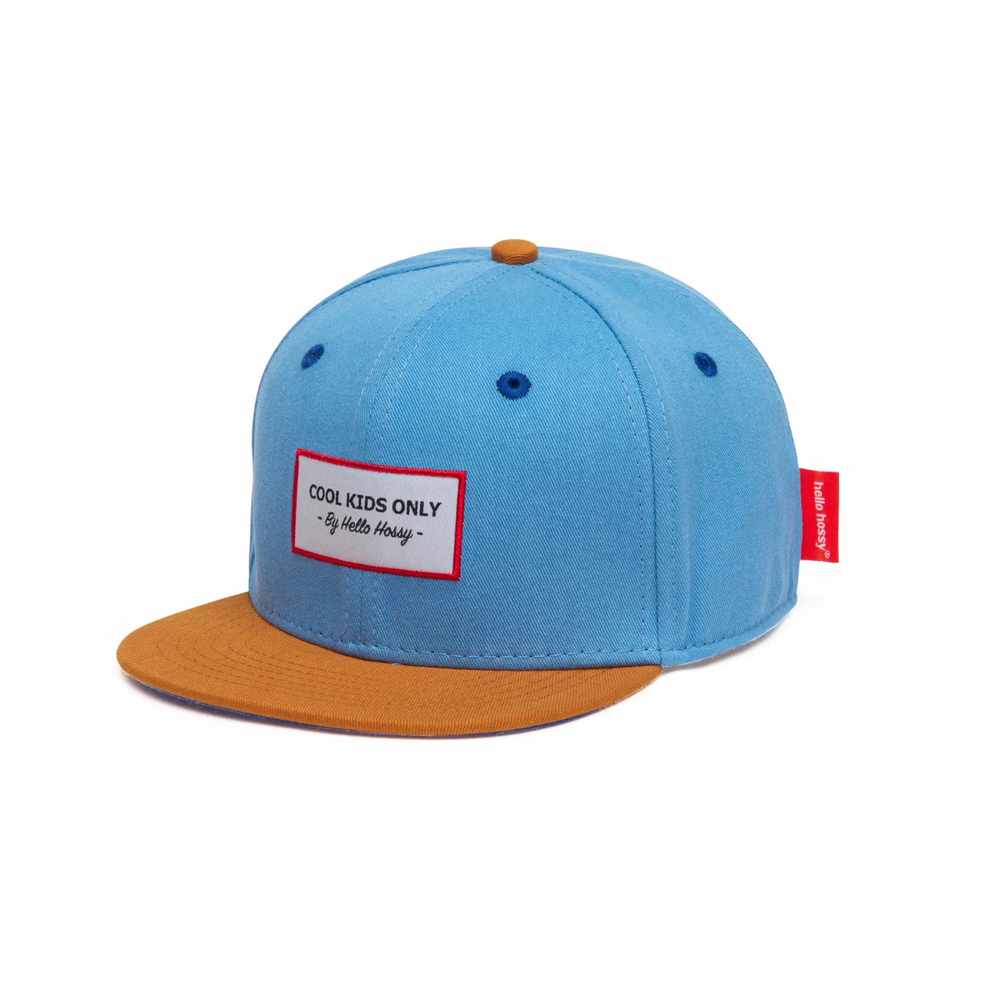 Hello Hossy - Plain Flat Visor Cap | Denim blue