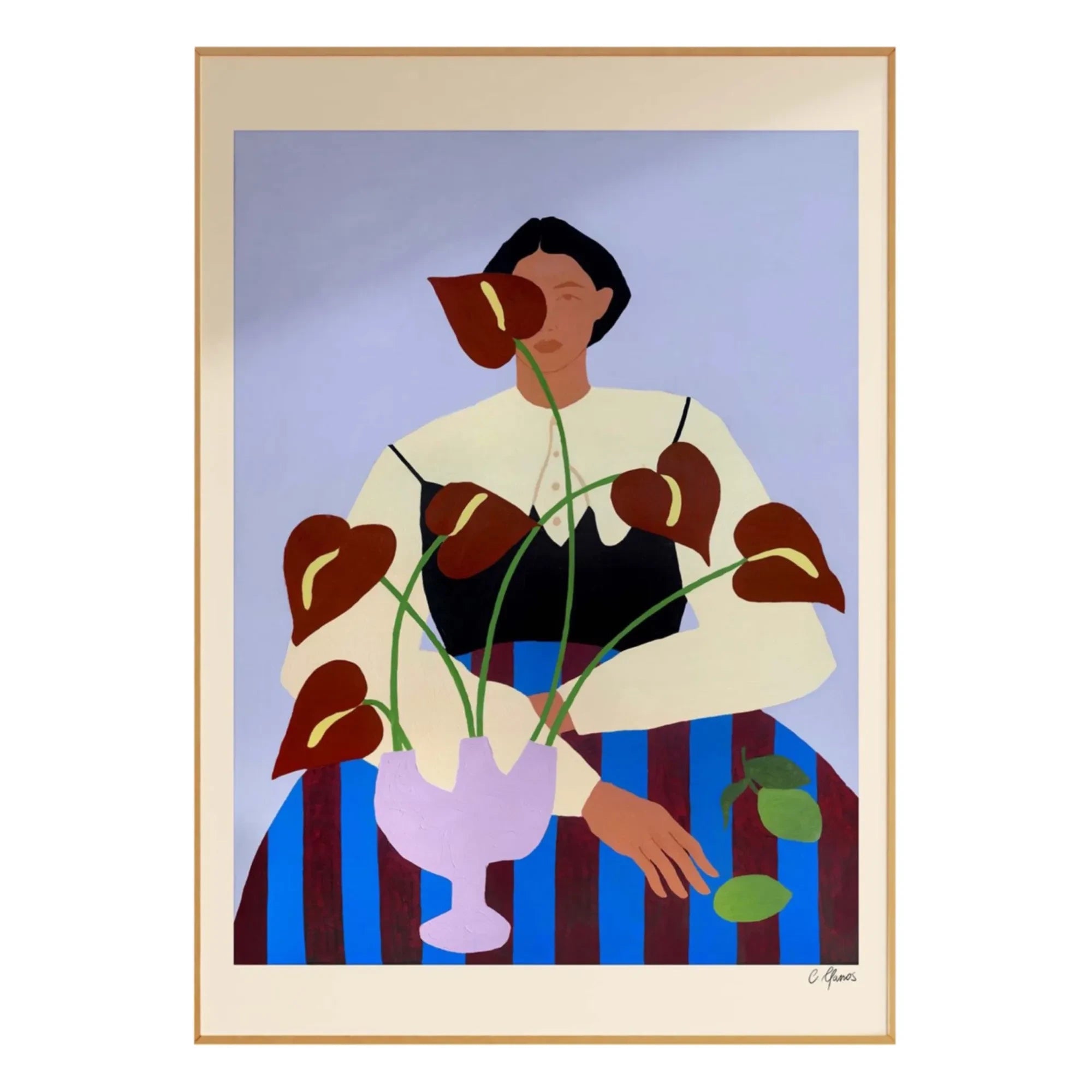 Carla Llanos - Anthurium Flowers Poster