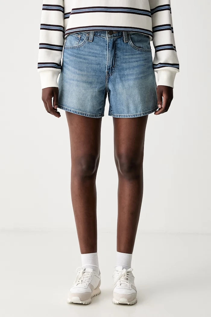Levi's kadın denim kısa şort CINCH MID-THIGH