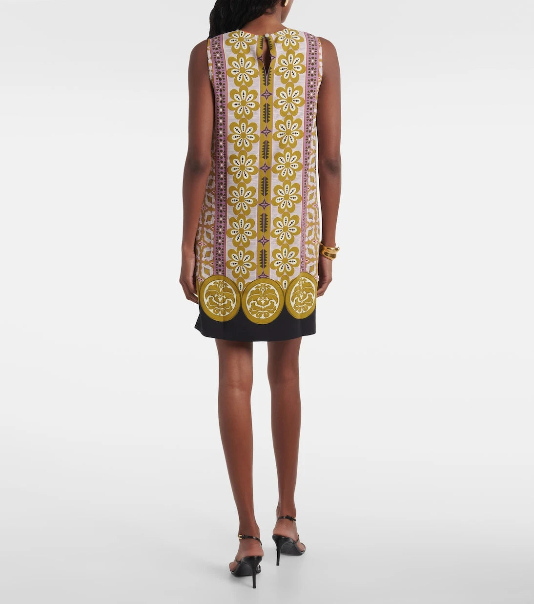 La DoubleJ - Stretch Tunic printed satin minidress