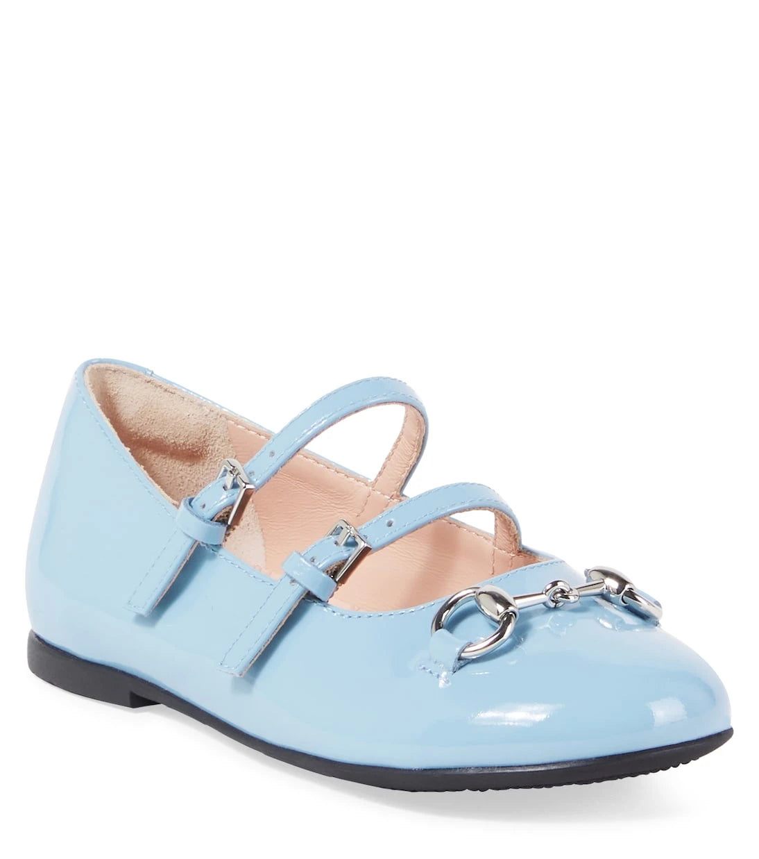 Gucci Kids - Horsebit patent leather ballet flats