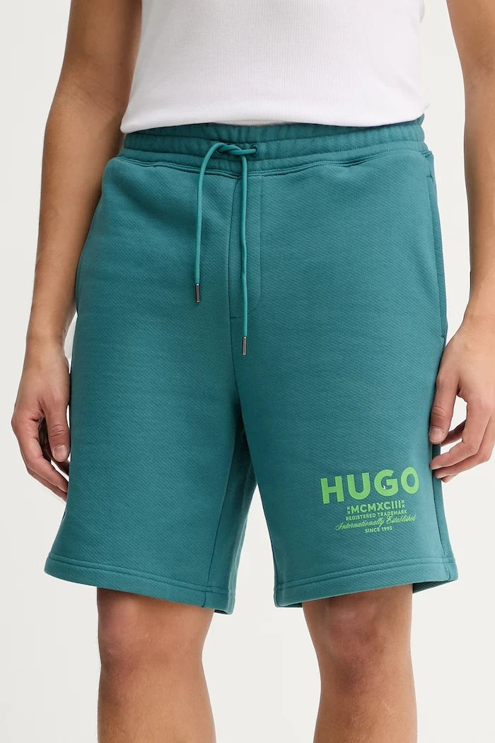 HUGO Blue Erkek Pamuklu Kısa Eşofman Şortu Nomario