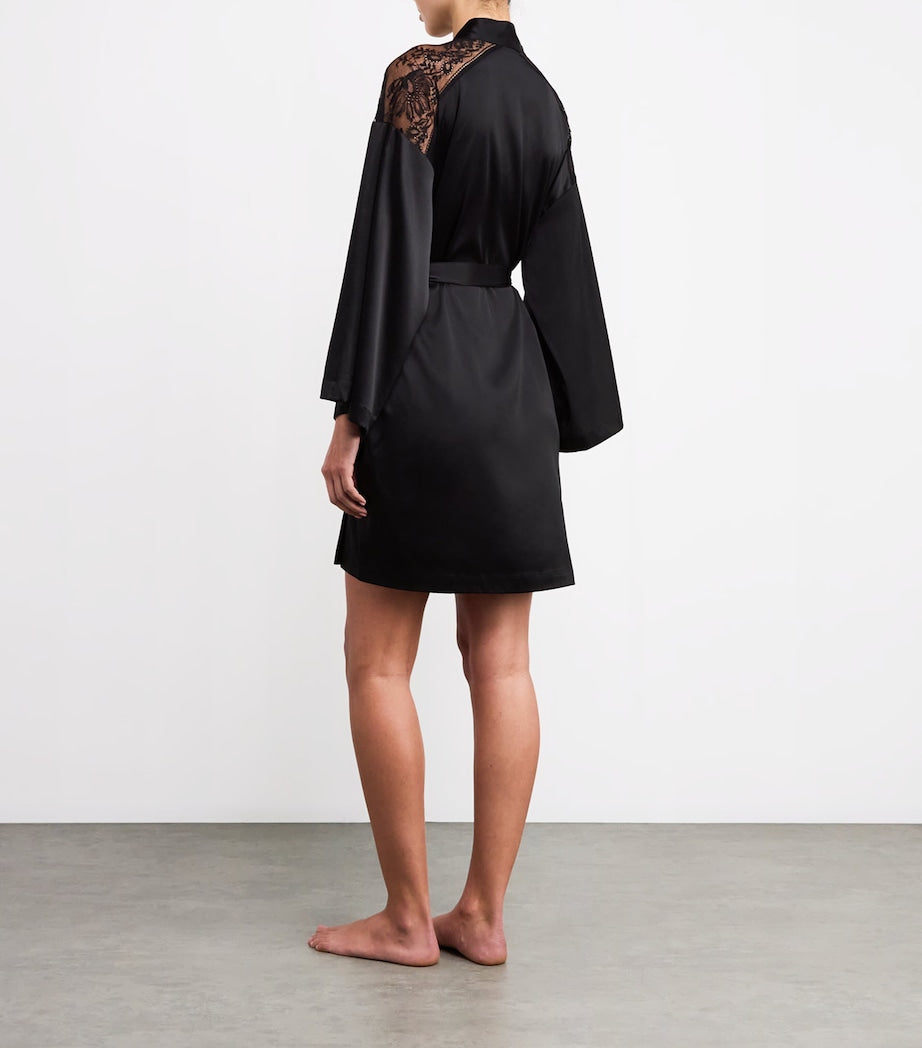 Black Midnight Whisper Kimono