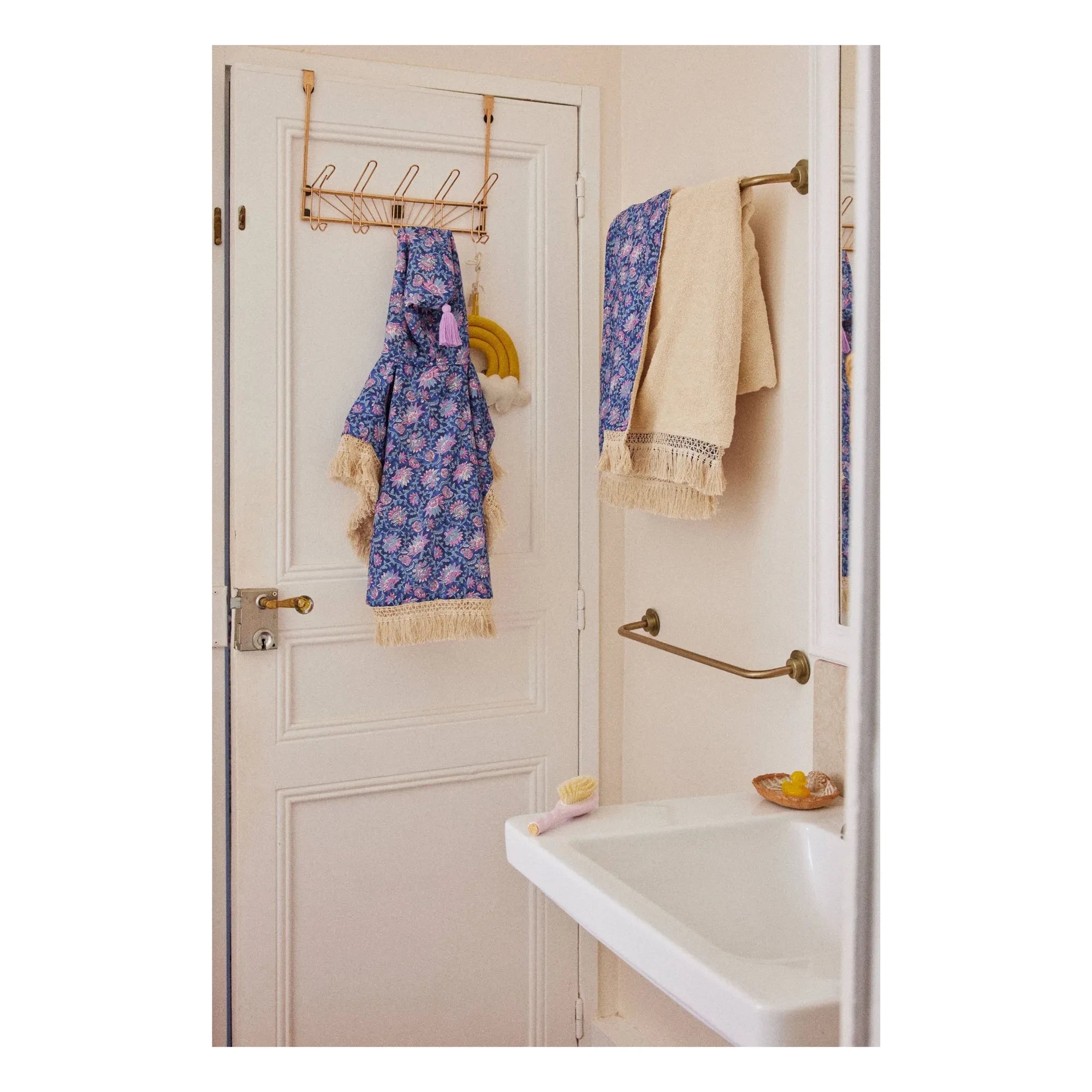 Louise Misha - Lana beach towel in organic cotton | Dark Blue