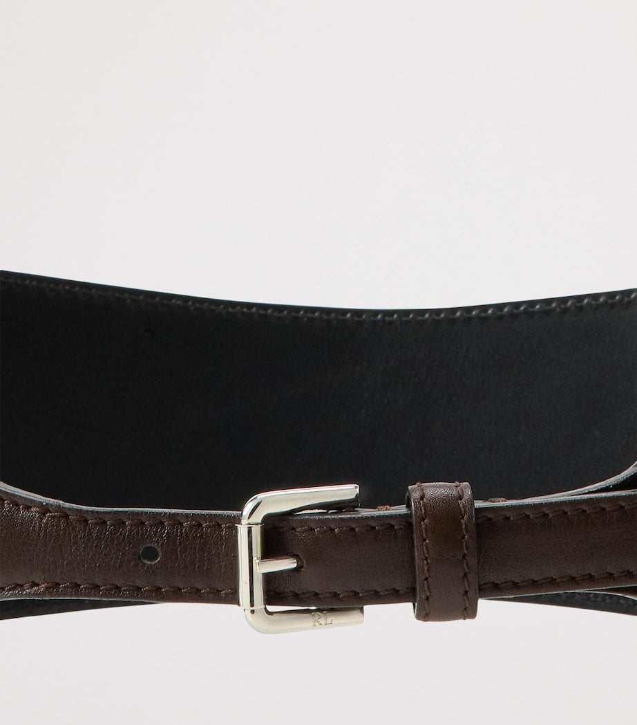 Brown Leather Corset Belt