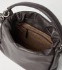 Brunello Cucinelli Brown Small Leather Mellow Bucket Bag