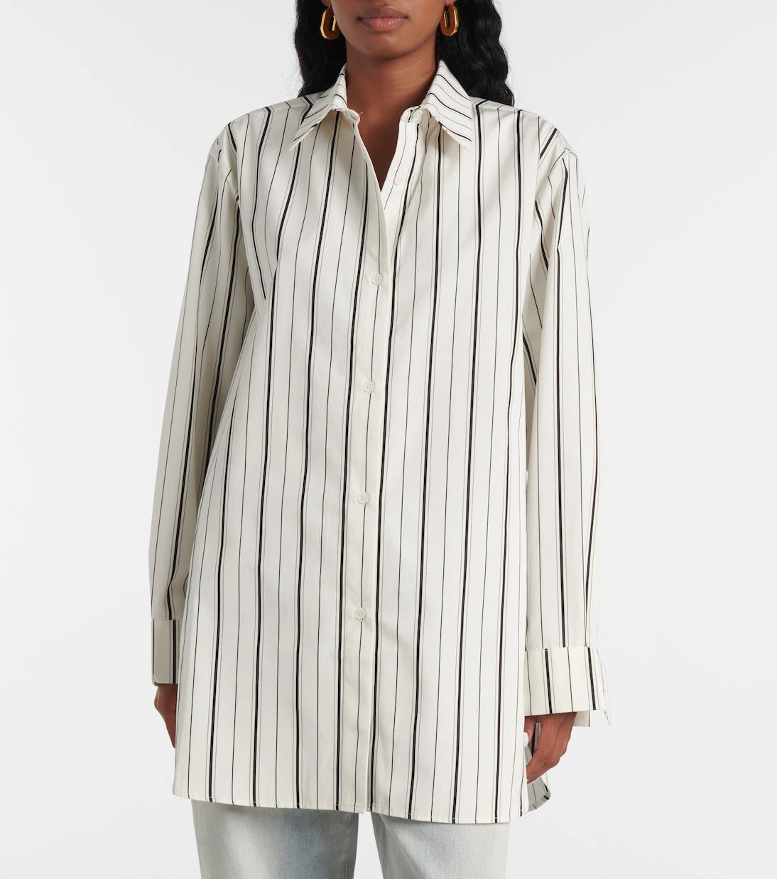 Tove - Damita striped cotton shirt