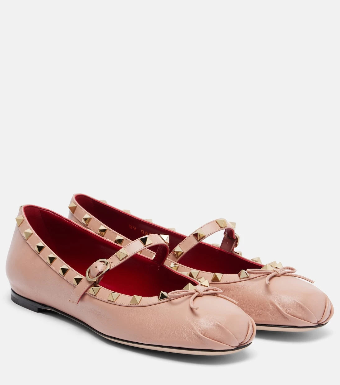 Valentino Garavani - Rockstud leather Mary Jane flats