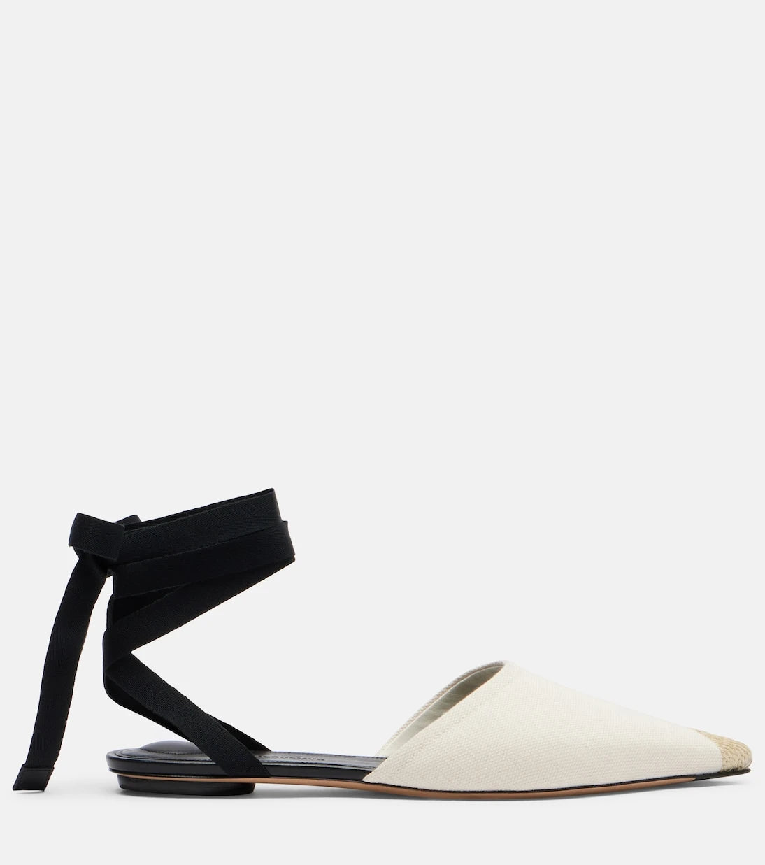 Jacquemus - Embroidered canvas flats