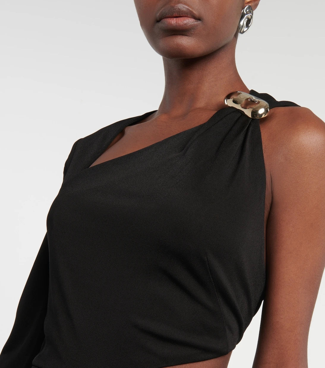 Galvan - Cutout one-shoulder gown