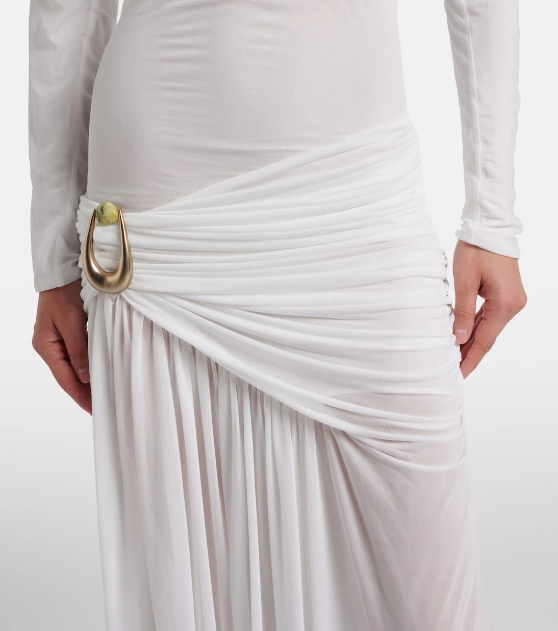 Christopher Esber - Stone Pin draped jersey gown