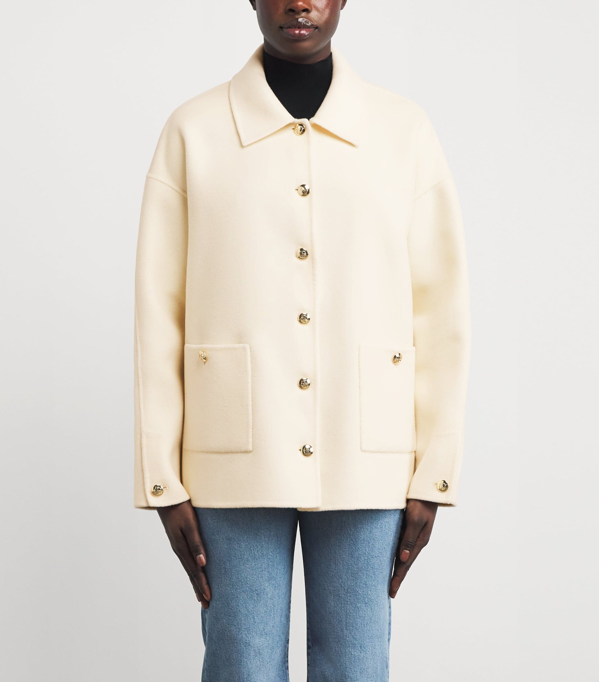 Ivory Wool-Cashmere Luca Jacket