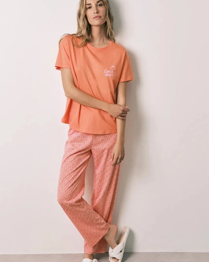 women'secret kadın pamuklu iki parçalı pijama