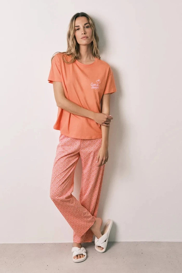 women'secret kadın pamuklu iki parçalı pijama