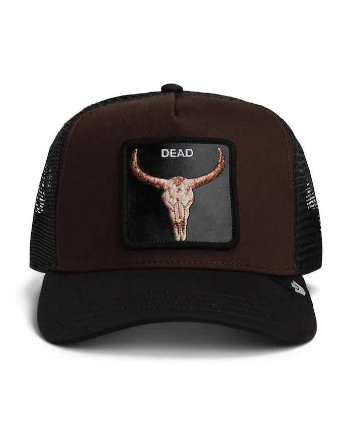Goorin Bros шапка с козирка от памук Dead Skull Trucker