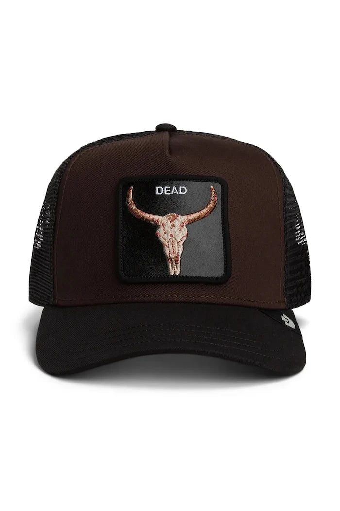 Goorin Bros шапка с козирка от памук Dead Skull Trucker