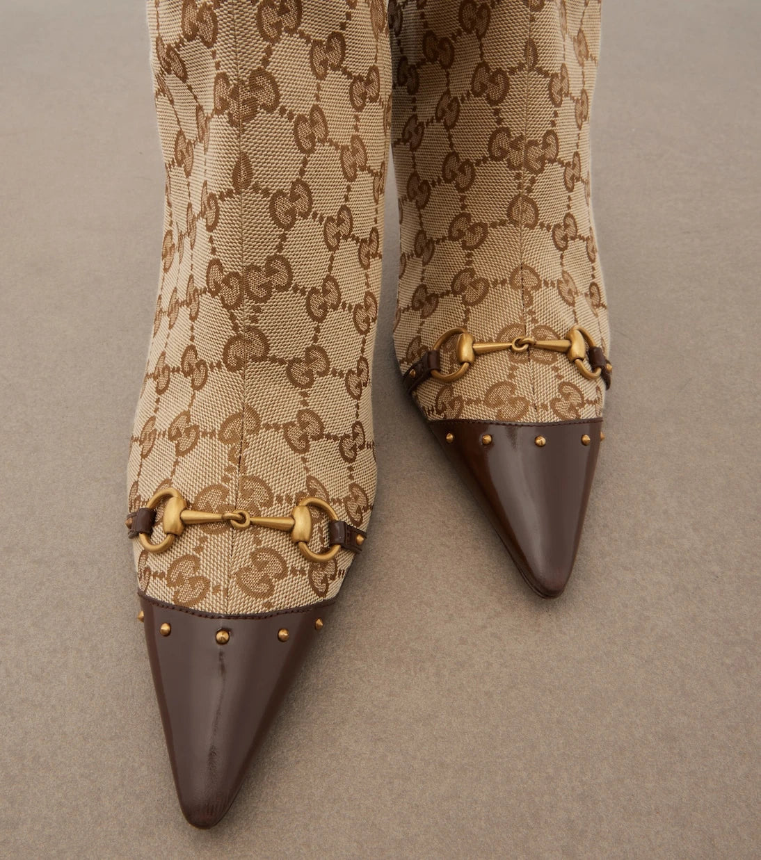 Gucci - Savoy GG canvas knee-high boots