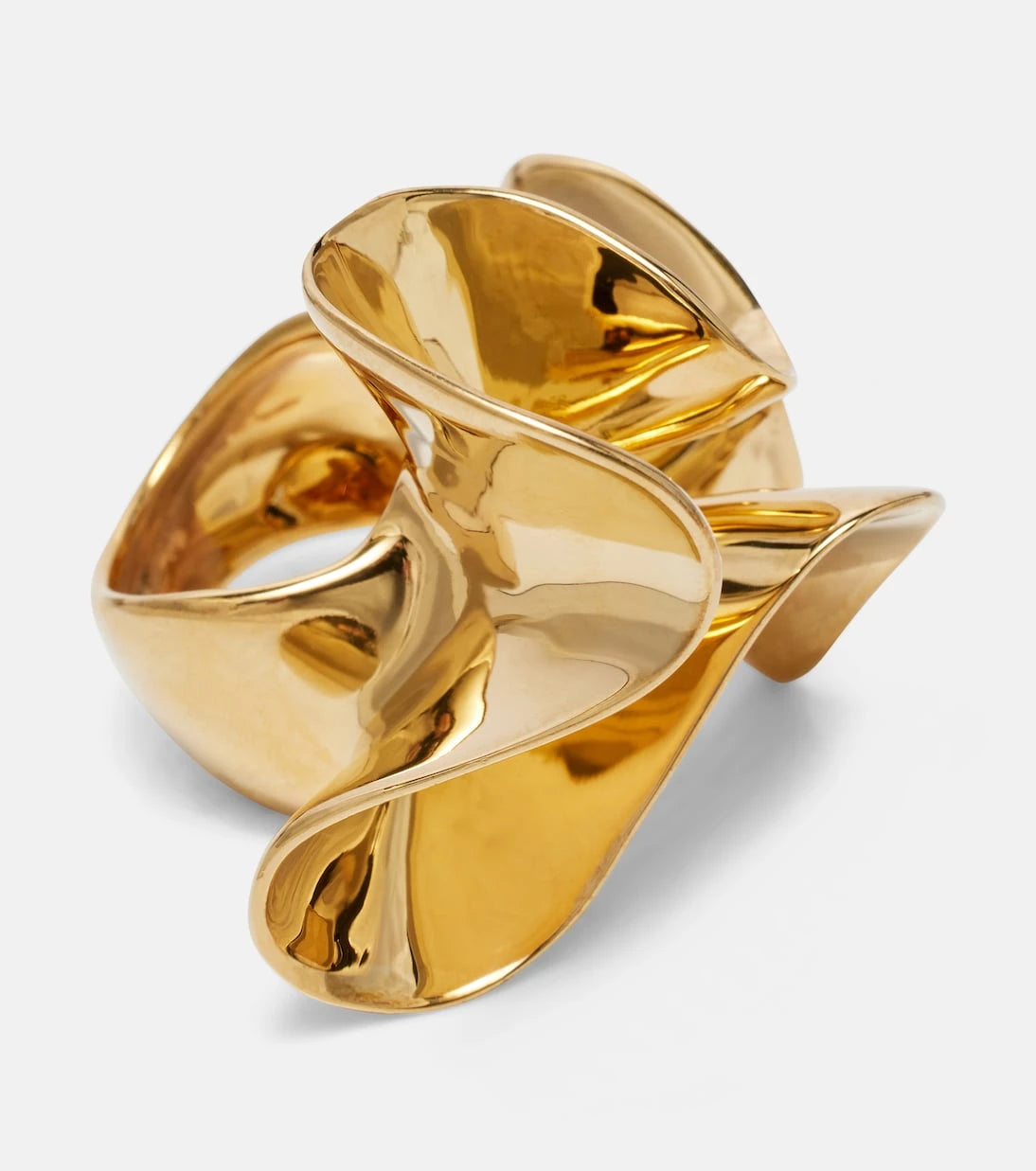 Bottega Veneta - Anemone gold-plated sterling silver ring