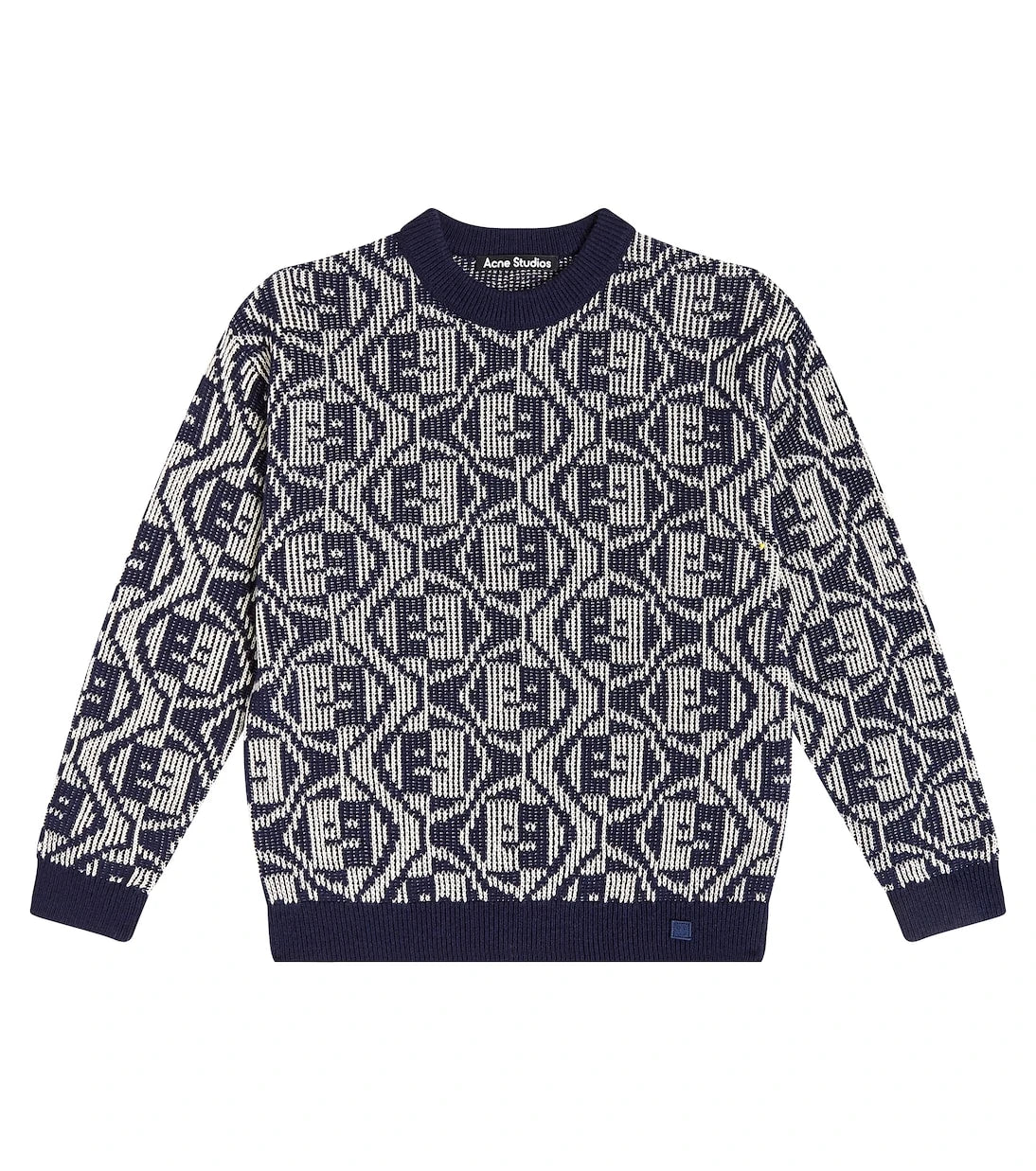 Acne Studios Kids - Face Logo cotton sweater