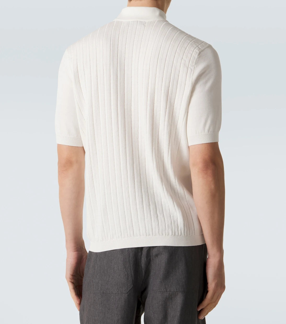 Brunello Cucinelli - Ribbed-knit cotton shirt