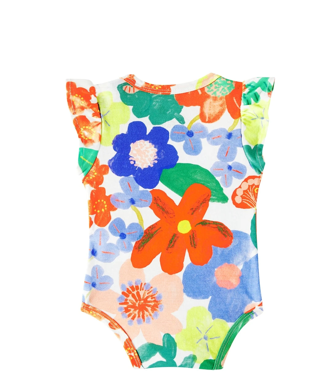 Fábula - Baby floral cotton bodysuit and headband set