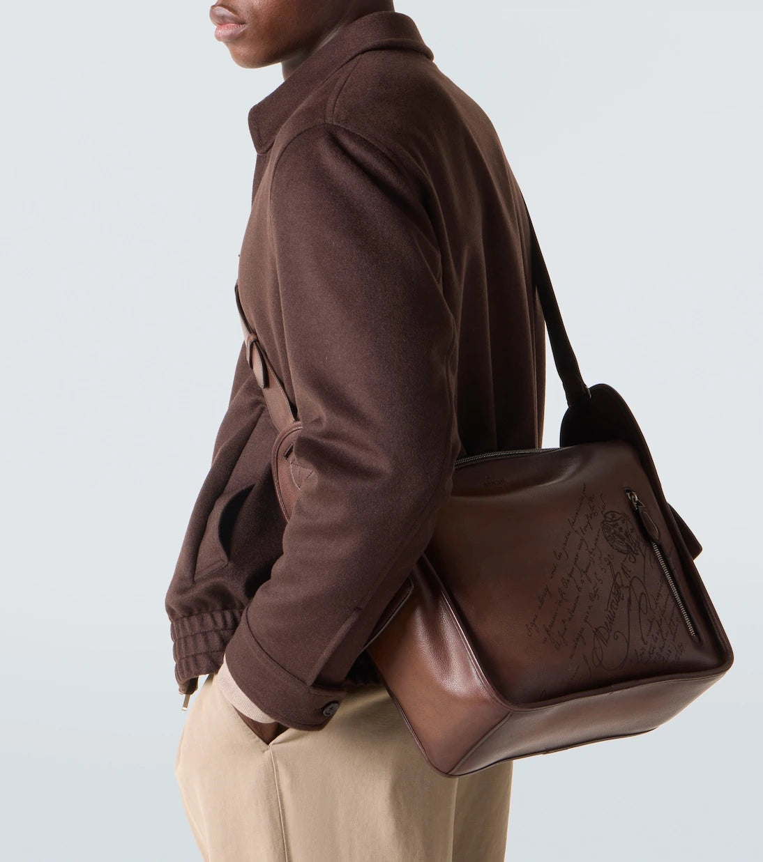 Berluti - Périple Scritto Venezia leather shoulder bag