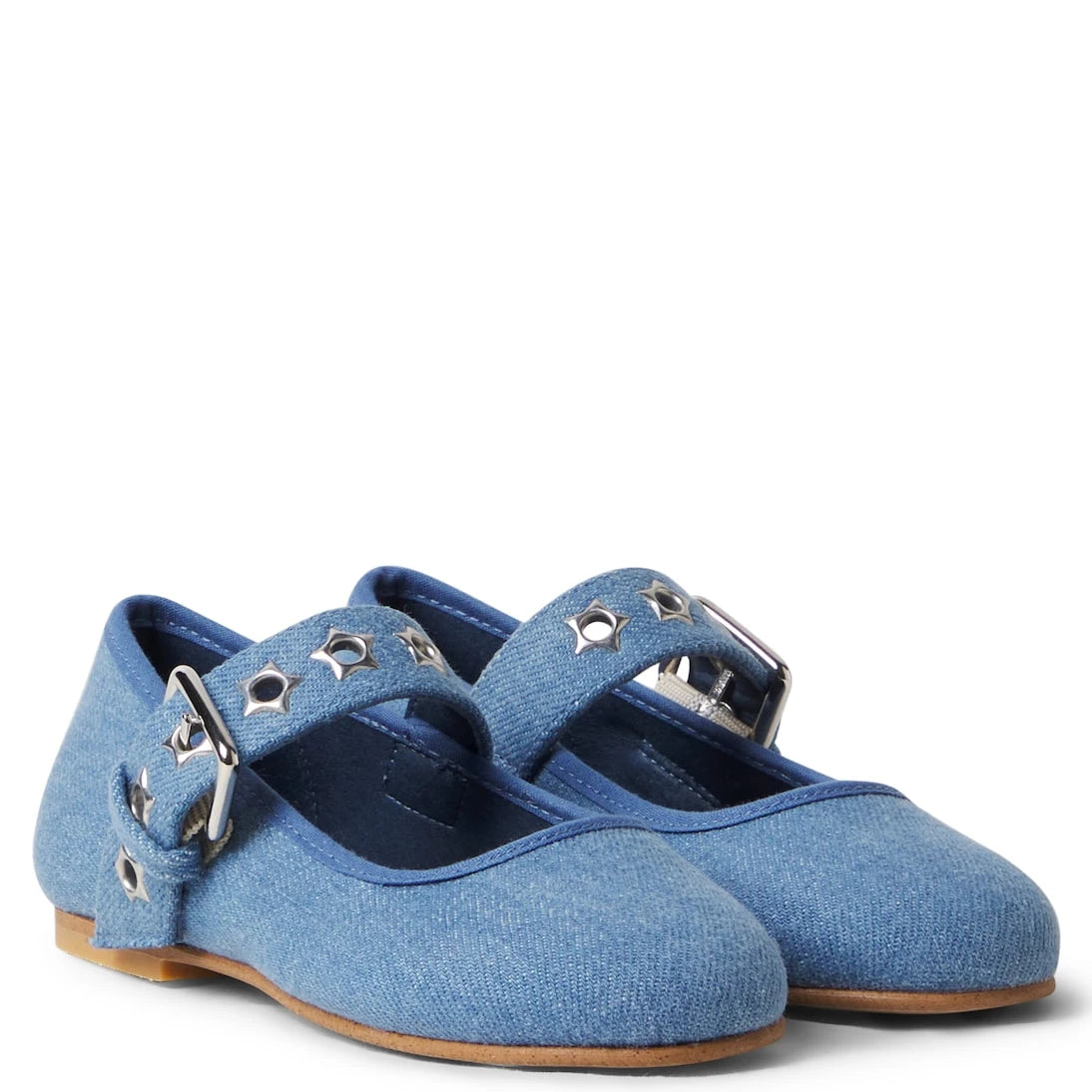 Stella McCartney Kids - Denim Mary Jane flats