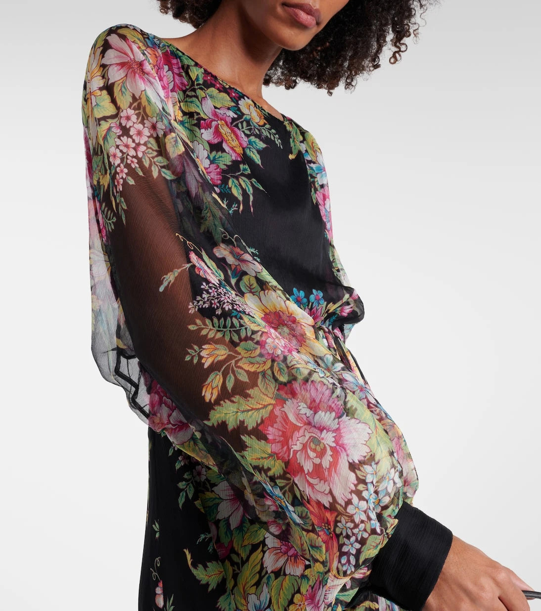 Etro - Floral silk gown