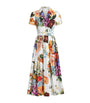 Dolce & Gabbana Multi Floral Midi Shirt Dress