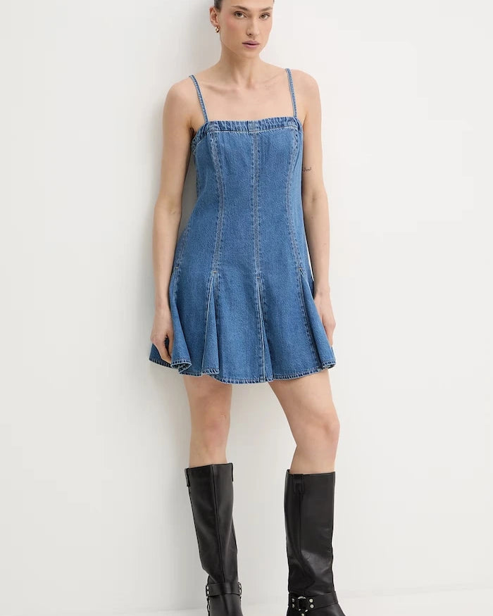 Levi's yazlık denim elbise DENIM GODET
