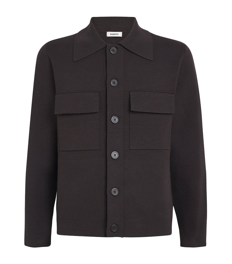 Brown Milano Knit Overshirt