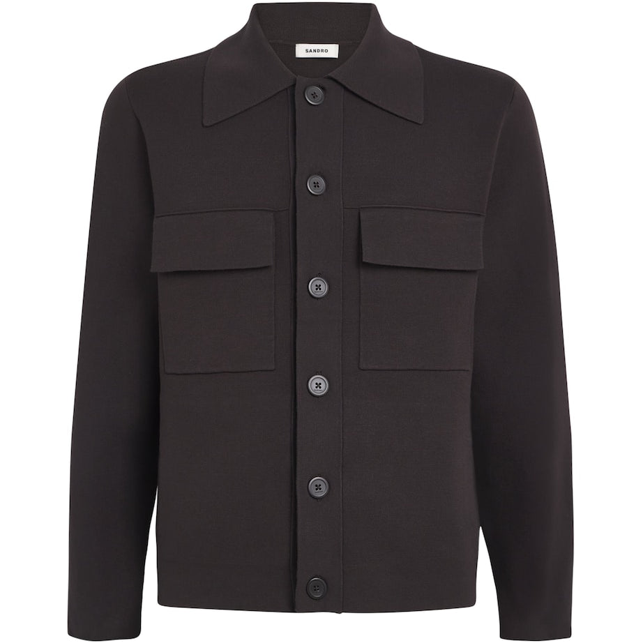 Brown Milano Knit Overshirt