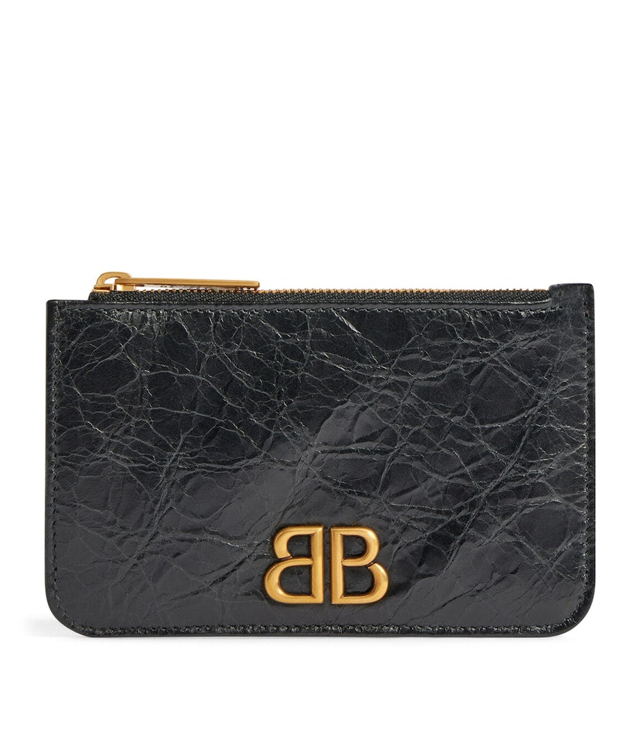 Balenciaga Black Leather Card Holder