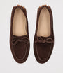 Le Monde Beryl Brown Suede Moccasin Driver Shoes