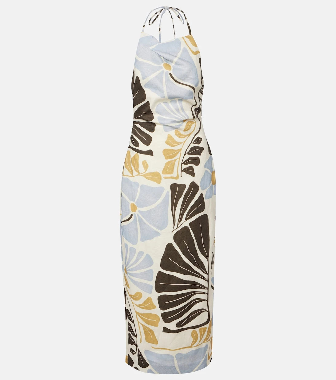 SIR - Lola floral linen midi dress