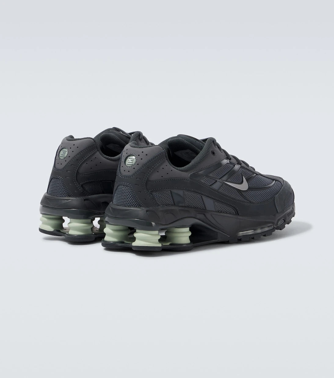 Nike - Shox Ride 2 leather-trimmed sneakers