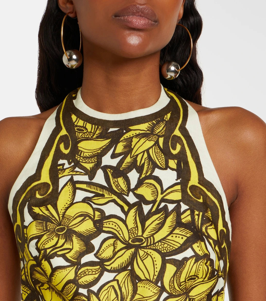 Alémais - Mona floral hemp minidress