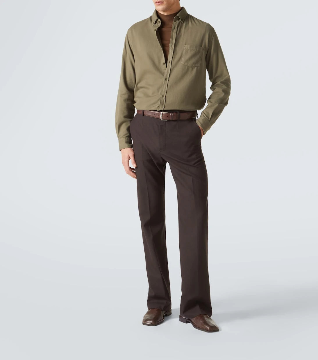 Sunspel - Cotton flannel shirt