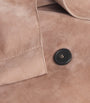 Weekend Max Mara Brown Suede Short-Line Trench Coat