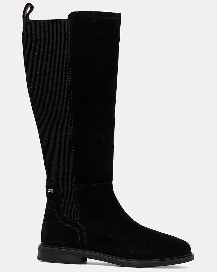 Tommy Hilfiger FLAG SUEDE LONG BOOT Süet Çizme