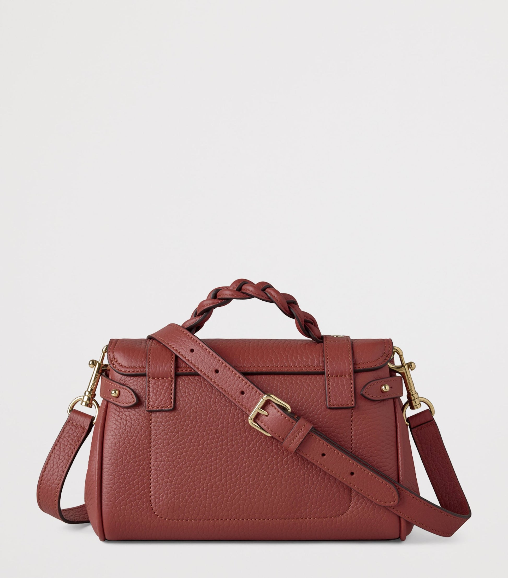 Mini Leather Alexa Cross-Body Bag RUST