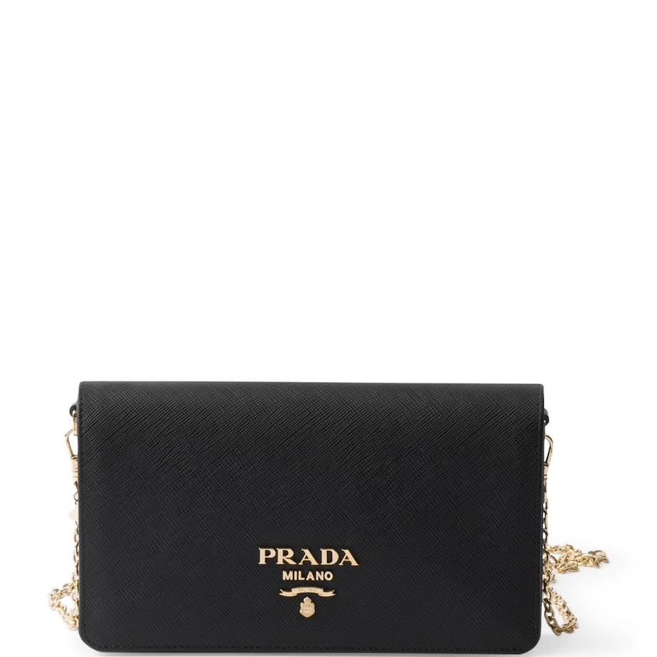 Black Mini Saffiano Leather Bag