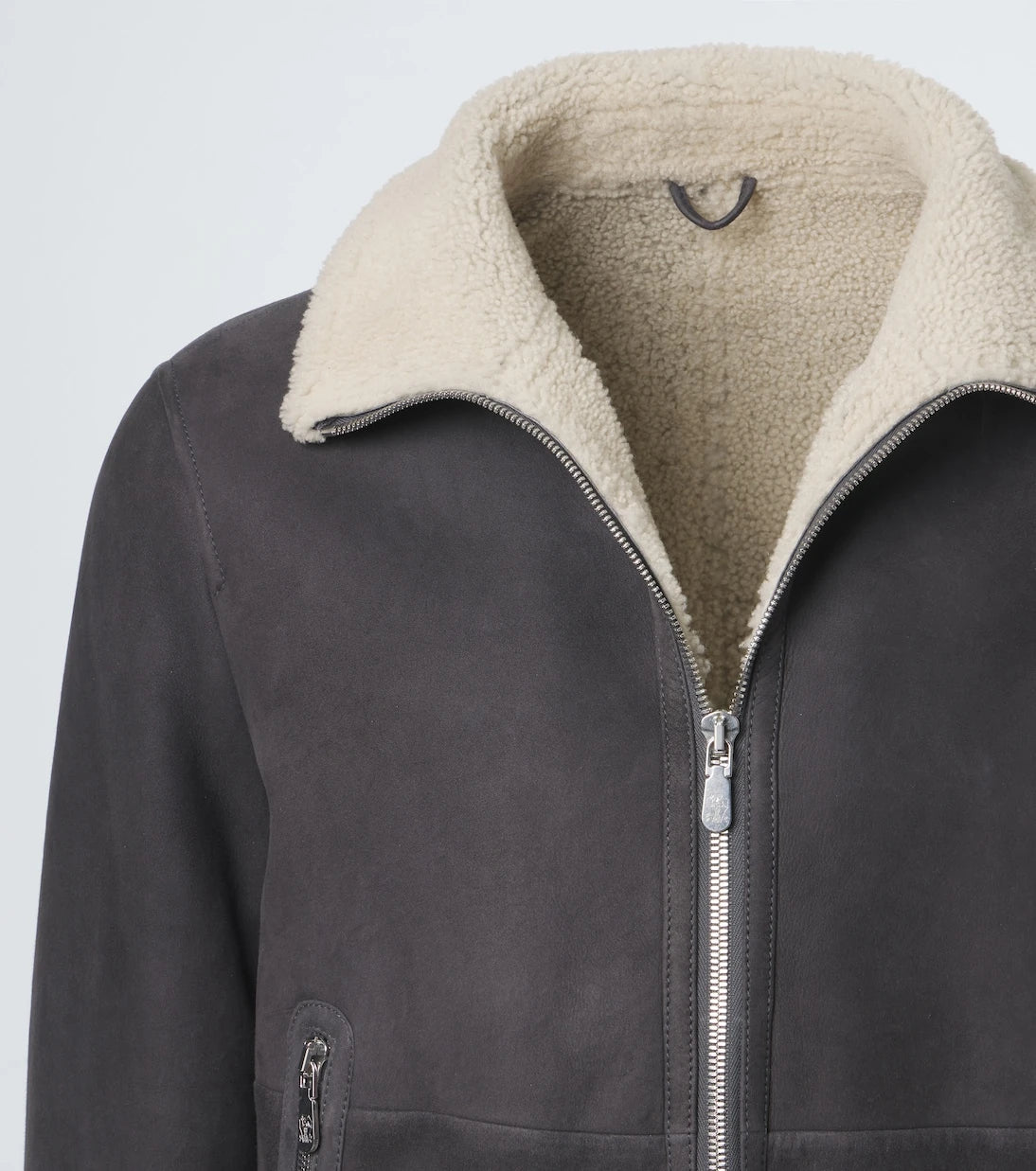 Brunello Cucinelli - Cashmere-trimmed shearling blouson jacket