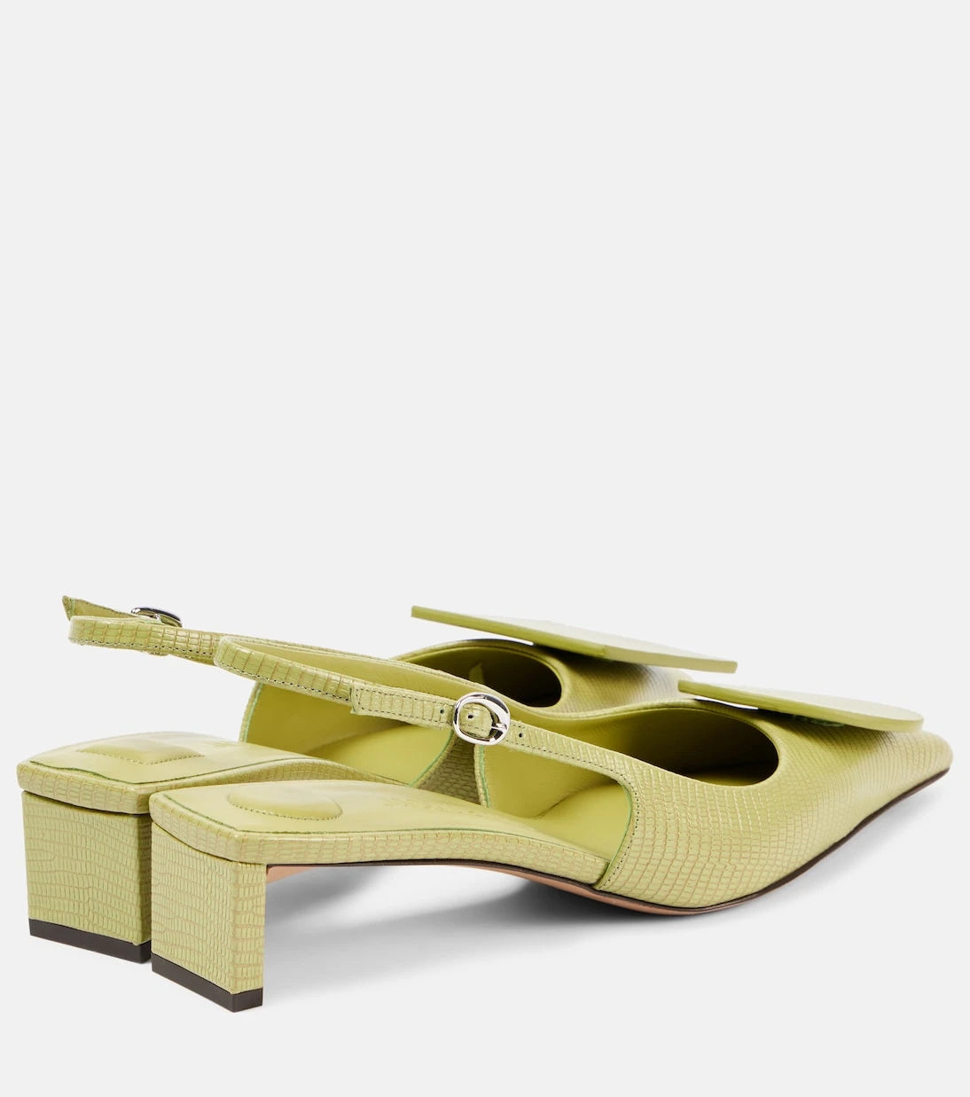 Jacquemus - Duelo 40 leather slingback pumps