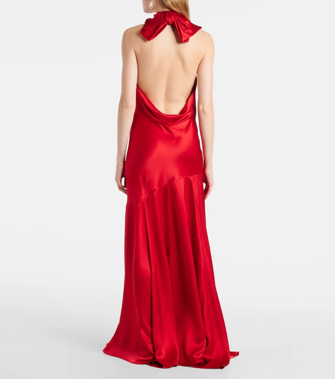 Simone Rocha - Bow-detail open-back silk satin gown