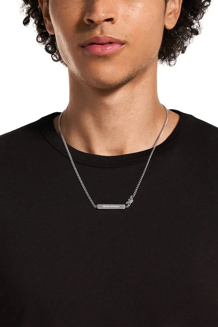 Emporio Armani Paslanmaz Çelik Erkek Kolye Eagle Logo
