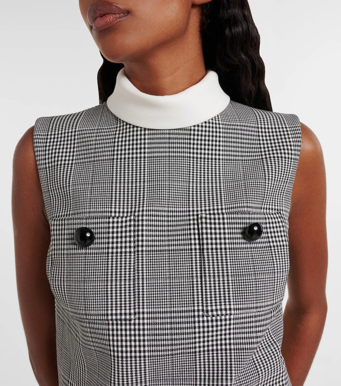 Self-Portrait - Prince of Wales check top