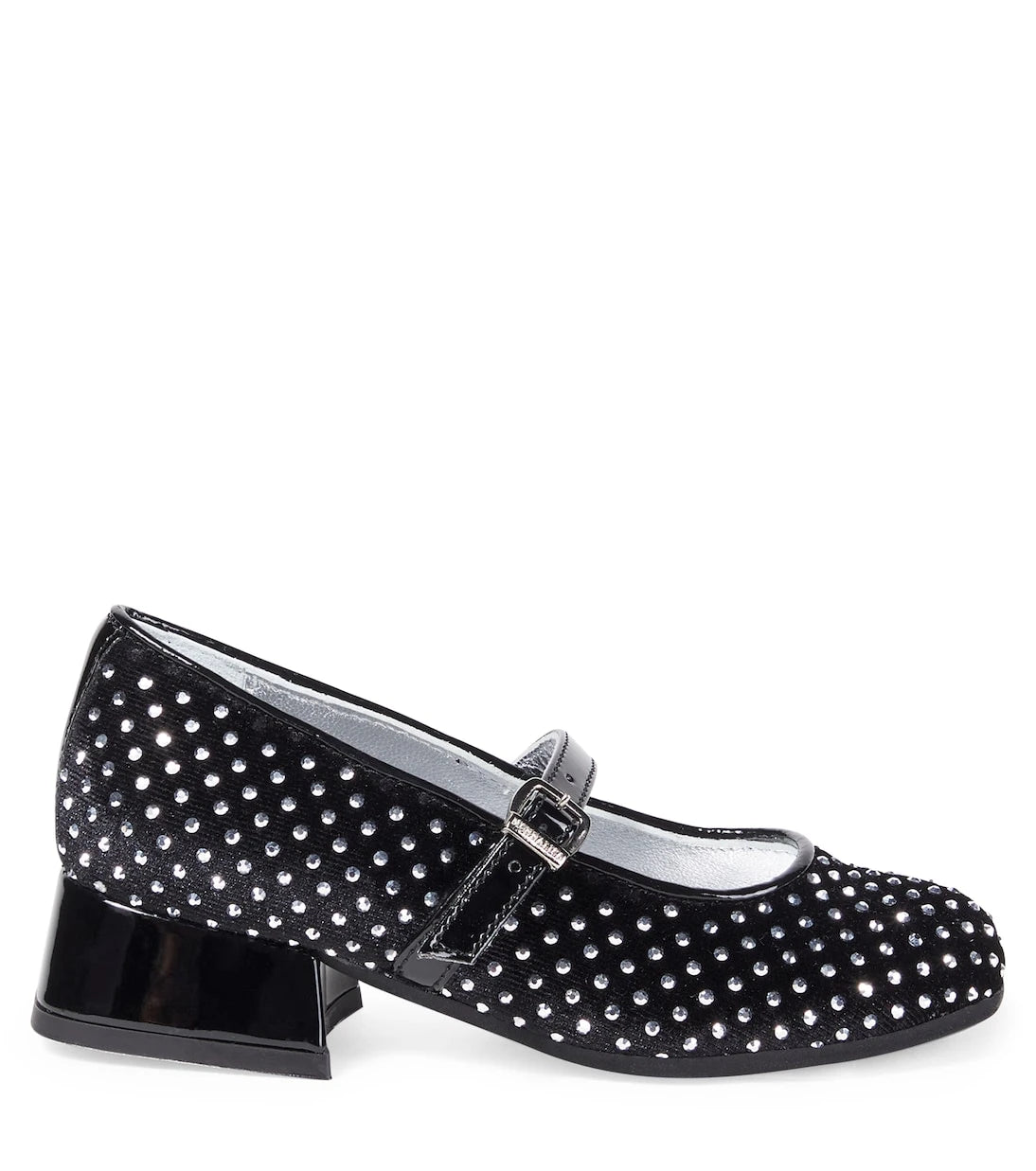 Monnalisa - Dorothy embellished velvet ballet flats