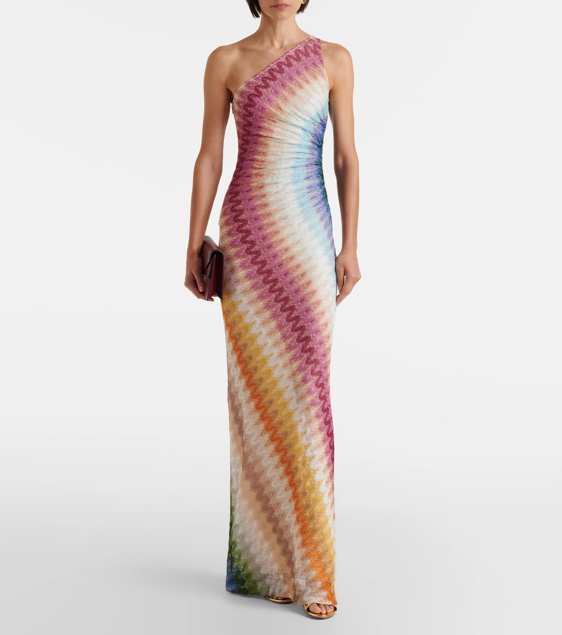 Missoni - One-shoulder gathered maxi dress